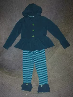 Matilda Jane (Heart Soul Pride) Eden Hoodie Jacket & Scrappy Leggings - 12 - EUC • $32.99