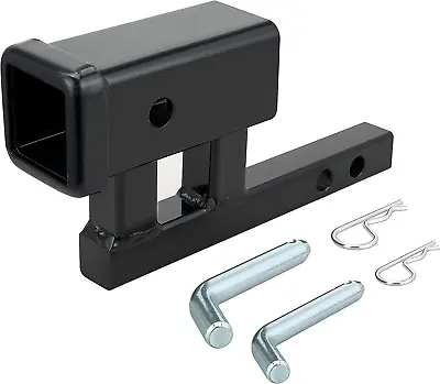 1-1/4 To 2  Hitch Adapter 1.25 To 2  Hitch Adapter Solid Shank 1.25  Trailer Hit • $42.15