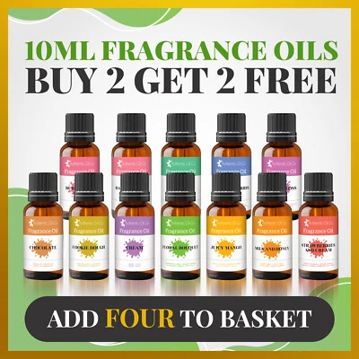 £2.49 • Buy Fragrance Oil 10ml Candle Soap Bath Bombs Scented Making Wax Melts Burner Reed