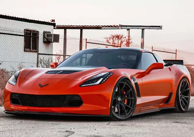 19” 20” Varro Vd01 Black Wheels Corvette C6 C7 Z06 Zr1 Gransport 19x10 20x12 • $2335