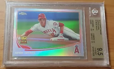 MIKE TROUT 2013 Topps Chrome  Refractor All-Star Rookie Cup BGS 9.5 GEM MINT • $199.99