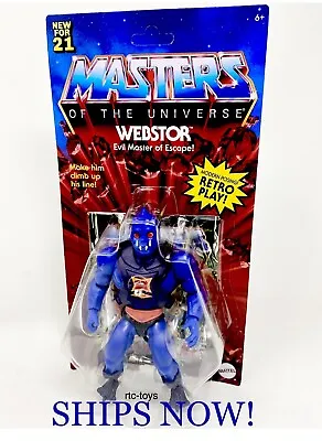 MOTU Webstor Masters Of The Universe Origins Wave 6 New ‘21 Retro Mattel In Hand • $31.95