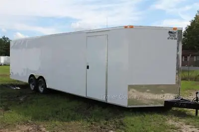 $9295 • Buy New 2023 8.5 X 28 10k V Nose Enclosed Race Cargo Car Hauler Trailer - Loaded !!