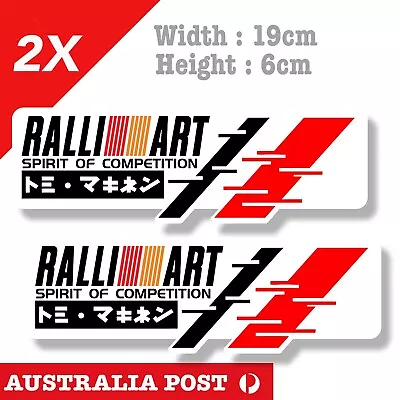 Ralli Art Mitsubishi JDM Spirit Of Competition  Car Vinyl  Sticker  • $7