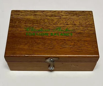 Vintage Christian Becker Torsion Balance Weights - Wooden Box Set • $24.99