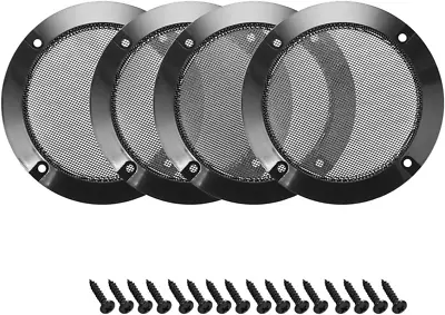  3  Speaker Grill Mesh Decorative Circle Woofer Guard Protector Cover 4Pcs • $15.86