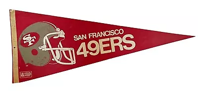 Vintage 80s San Francisco 49ers 30  Pennant Flag NFL • $14.99