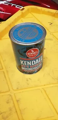 New Kendall Oil Can Vintage Metal Motor 1 Qt Quart Cans Quaker State Klotz Shell • $18