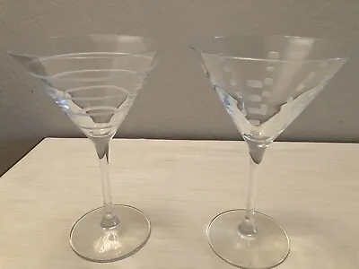 Mikasa Cheers Martini Glasses - Set Of Two (2) • $13