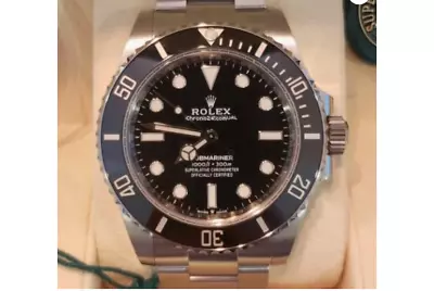 Rolex Submariner No Date 114060 Ceramic 40mm Black Dial Stainless Steel Watch • $9650