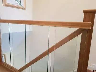 £465.73 • Buy Staircase Handrail Oak And Glass Landing Banister Set For Landing Up To 1.8m