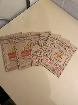 Mcdonalds Happy Meal Flinstones Paper Bag Lot Of 6 • $9.74