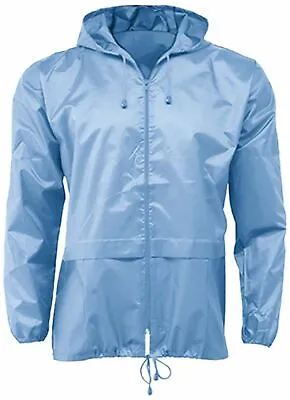 Unisex Lightweight Showerproof Jacket Mac Plain Kagool For Men & Women Cagoule • £7.95