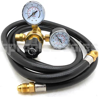 Argon CO2 Regulator Gauges & 48  Hose Welding CGA580 Fits Miller Lincoln Mig Tig • $44.99