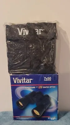 Vivitar 7x50 Binoculars With Ruby Coated UV Optics For Glare Free New In Box • $45.01