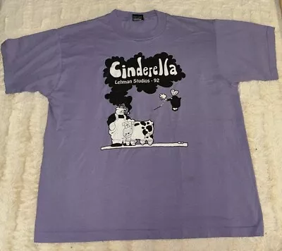 Vintage 1993 Cinderella Play T-Shirt Size XL Screen Stars Single Stitch • $15.99