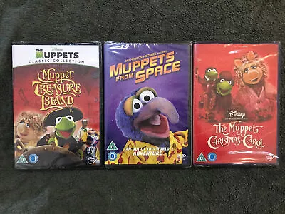 Bundle Of 3 Muppets Dvd - The Muppet Christmas Carol Muppets From Space & More • £15