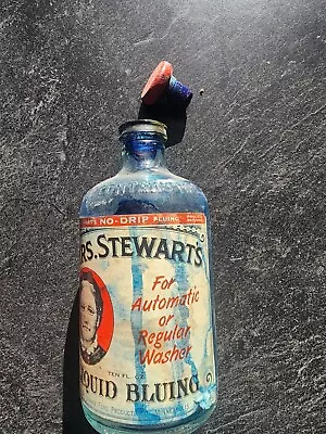 Vintage Mrs Stewarts Bluing Bottle • $3