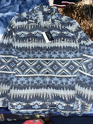 Polo Ralph Lauren Southern Western Aztec Shirt (Rare) • £190