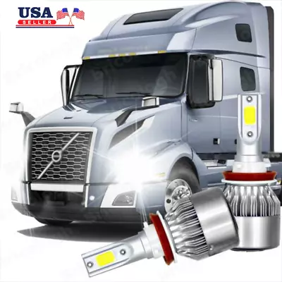 H11 72W 16000LM LED HID Bulb Headlamp Kit For Volvo VNL VNM 630 670 730 780(LOW) • $15.85