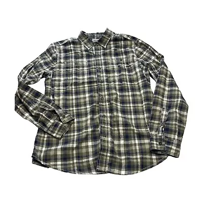 Converse One Star Shirt Mens Large Multi Plaid Long Sleeve Classic Fit Button-Up • $20.08