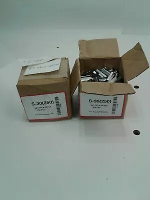 PAC S-30 3/8  Smooth Steel Seal F/ Plastic Strapping 250pcs Per Box  Lot Of 2 • $15.99