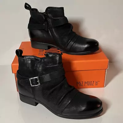 Miz Mooz Suzy Wide Width Leather Ankle Boots Size: 36 • $89