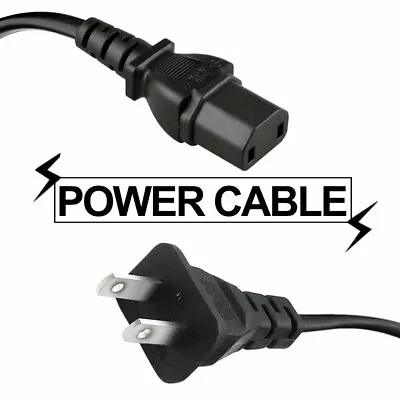 Aprelco 6ft UL 2-Prong AC Power Cord Cable For RCA F27732SB F27733SB F27733SB TV • $9.23