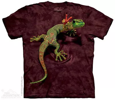 £29.99 • Buy PEACE OUT GECKO The Mountain T Shirt Lizard Peace Hippy Unisex