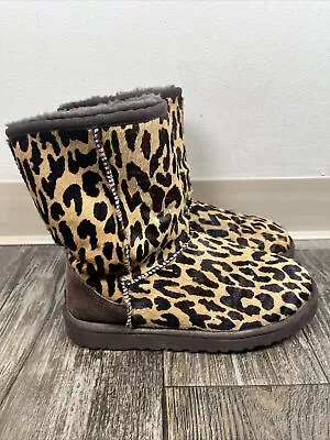 UGG Australia Women's Size 9 Classic Short Boots Exotic Print Cheetah #1002790 • $49.99