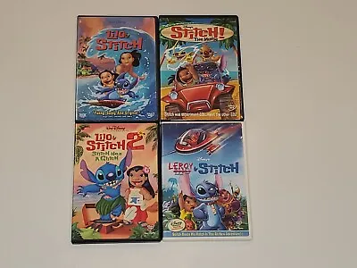 Disney Lilo And Stitch 1 2 Stitch Has A Glitch Leroy Stitch The Movie 4 DVD Lot • $50.99