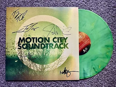 Motion City Soundtrack SIGNED Go Exclusive X/500 Green Marble Vinyl LP NEW • $159.99