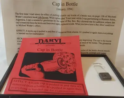 Cap In Bottle By Daryl The Magician's Magician - Close Up Street Magic Trick • $14.95
