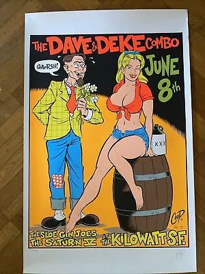 Original The DAVE & DEKE COMBO Coop Signed & Numbered 1996 Poster • $69