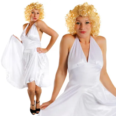 Ladies 1950's Hollywood Starlet Costume Celebrity Model Popstar Fancy Dress • £9.99