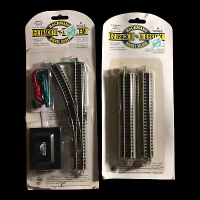 $39.99 • Buy BACHMANN N Scale E-Z TRACK Remote Switch & Track Set