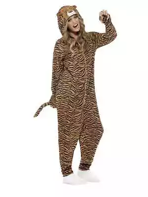 Tiger Costume Adult Tigger Cat Animal Book Week Jungle Safari Zoo Jumpsuit • $40