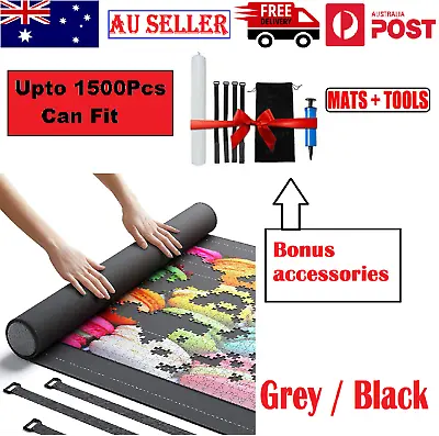 1500Pcs Up To Jigsaw Puzzle Roll Mat Felt Storage Saver Pad Toys With Inflator  • $16.99