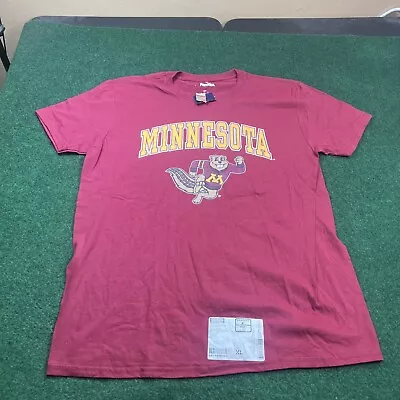 Men's University Of Minnesota Gophers XL Maroon Cotton T Shirt New • $10.57