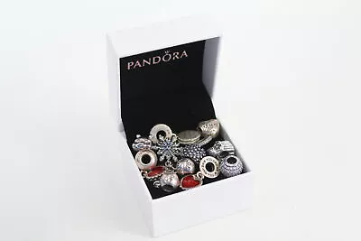 Pandora Charms Sterling Silver Mother Daughter Heart Safety Chain X 10 (33g) • £26