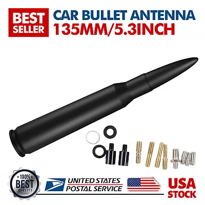5.3  Bullet Style 0.5 Cal Antenna Mast For Harley Davidson Trike 09-2020 Black • $11.99