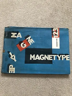 Vintage Hama Magnetype Set Magnetic Letters And Board • £14