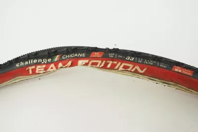 Challenge Chicane Team Edition 700c X 33mm Tubular Cyclocross Tire Black/Red • $44.99