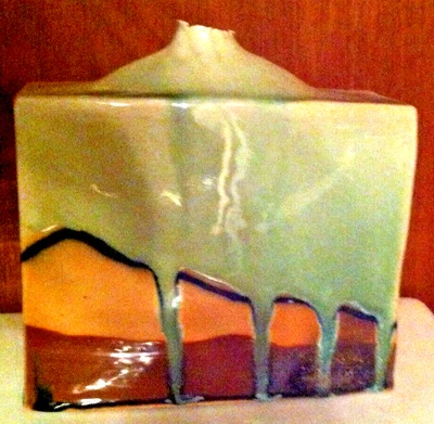 $165 • Buy Bill Johnson Studio Art Pottery Rectangular Stoneware Vase