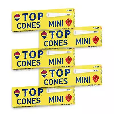 TOP Cones Dogwalker Mini Size 70mm Pre-Rolled (5 Packs 10 Cones Per 50 Total) • $11.99