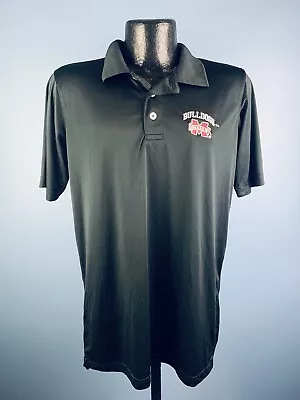 Men’s Russell Athletic Mississippi State Bulldogs Black Polyester SS Polo Medium • $24