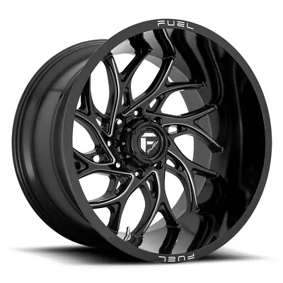 20x10 Fuel D741 Runner Black Wheels 37  AT Tires 8x170 Ford Super Duty F350 • $2899