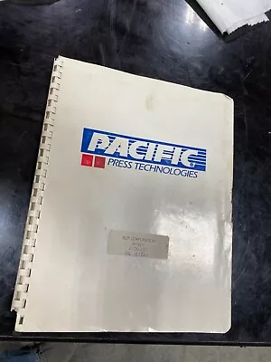 Pacific Jenesis I Press Brakes Installation Operation & Maintenance Manual • $40