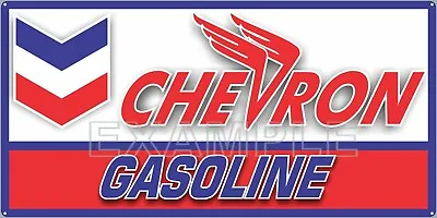 Chevron Wing Gasoline Gas Station Vintage Old Sign Remake Aluminum Size Options • $60.45