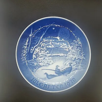 B&g Copenhagen Plate Pheasants In The Snow At Christmas 1970 -denmark 8000/9070 • $10